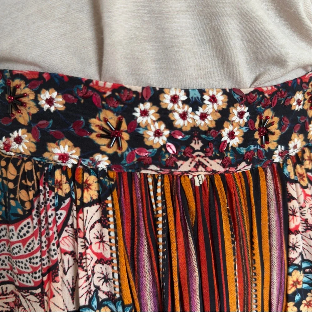 ANTHROPOLOGIE  ALLAIRE  HIGH-LOW MAXI SKIRT  by BHANUNI 100% viscose - SIZE 2 - Picture 11 of 13